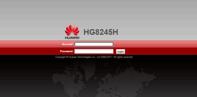 [Gambar: Halaman Login Huawei]