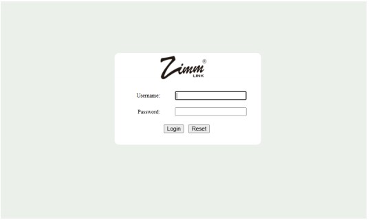 [Gambar: Login Zimm Link]